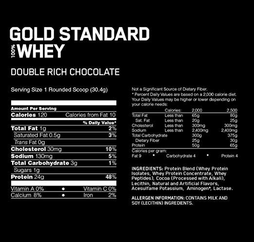 Optimum Nutrition Gold Standard 100 Whey Protein Powder Myjestik