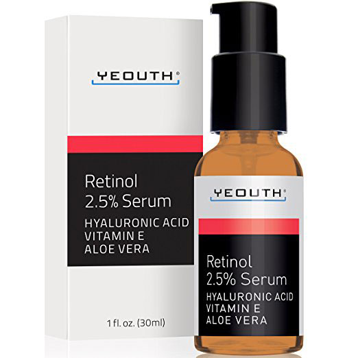 Retinol Serum 2.5% with Hyaluronic Acid, Aloe Vera, Vitamin E