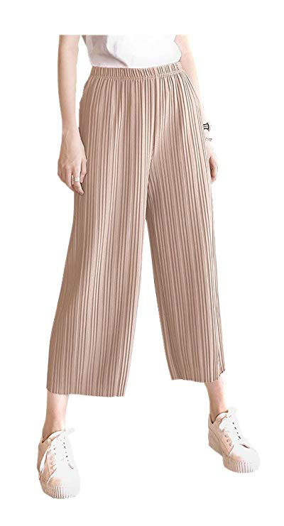 Women’s Pleated Palazzo Pants for office