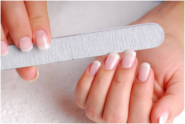 filing nails