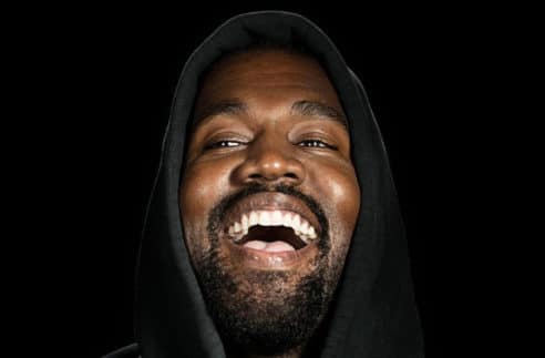 Kanye smiling