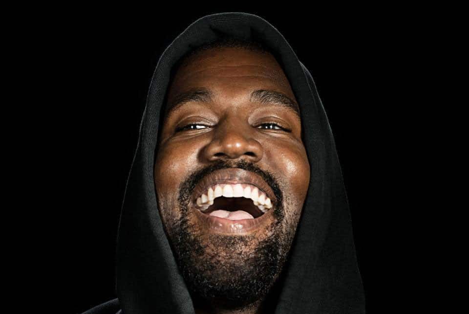 Kanye smiling