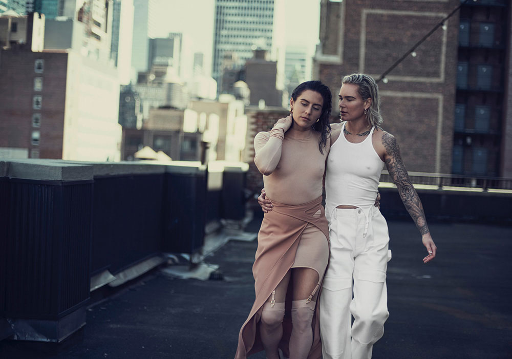 Ali Krieger and Ashlyn Harris by Norman Jean Roy for Allure US August 2020