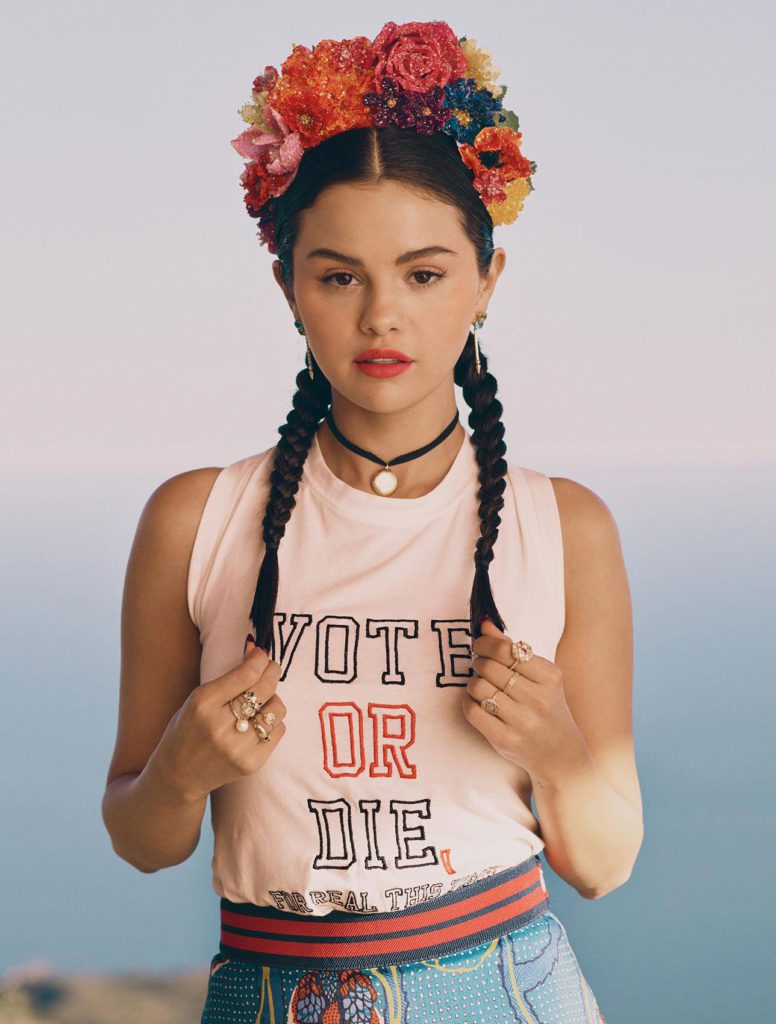 Selena doesn’t hide her feelings about the urgent need for change in the upcoming election.