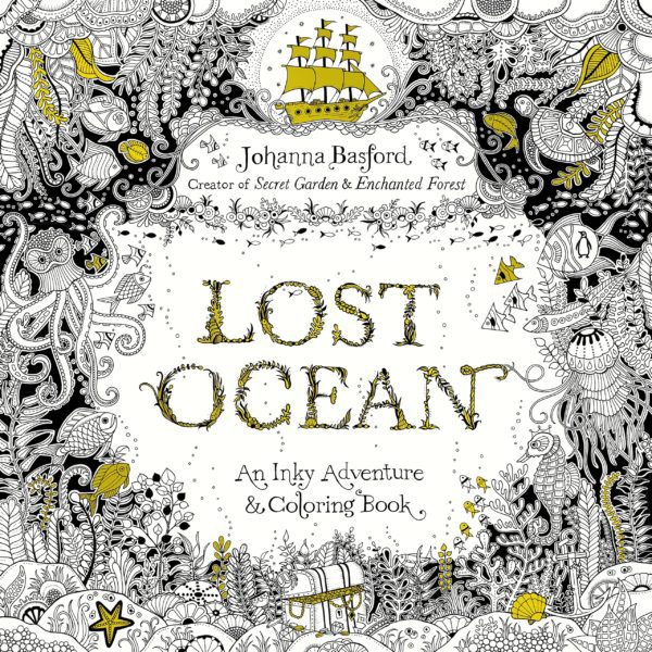 Lost Ocean Coloring Book for Adults by Johanna Basford - Paperback