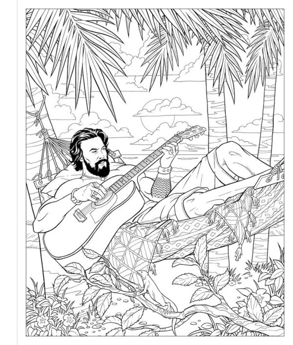 Jason Momoa: A Coloring Book of Fantasies with an Epic Dreamboat (Crush + Color) by Maurizio Campidelli - Paperback