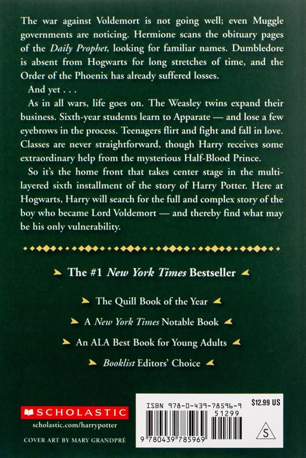 Harry Potter and the Half-Blood Prince (Book 6) by J.K. Rowling - Paperback