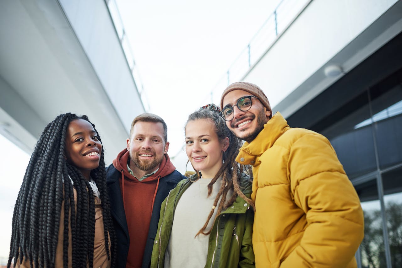 photo of people smiling