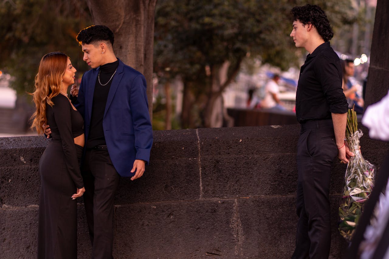 unexpected romantic encounter with flowers