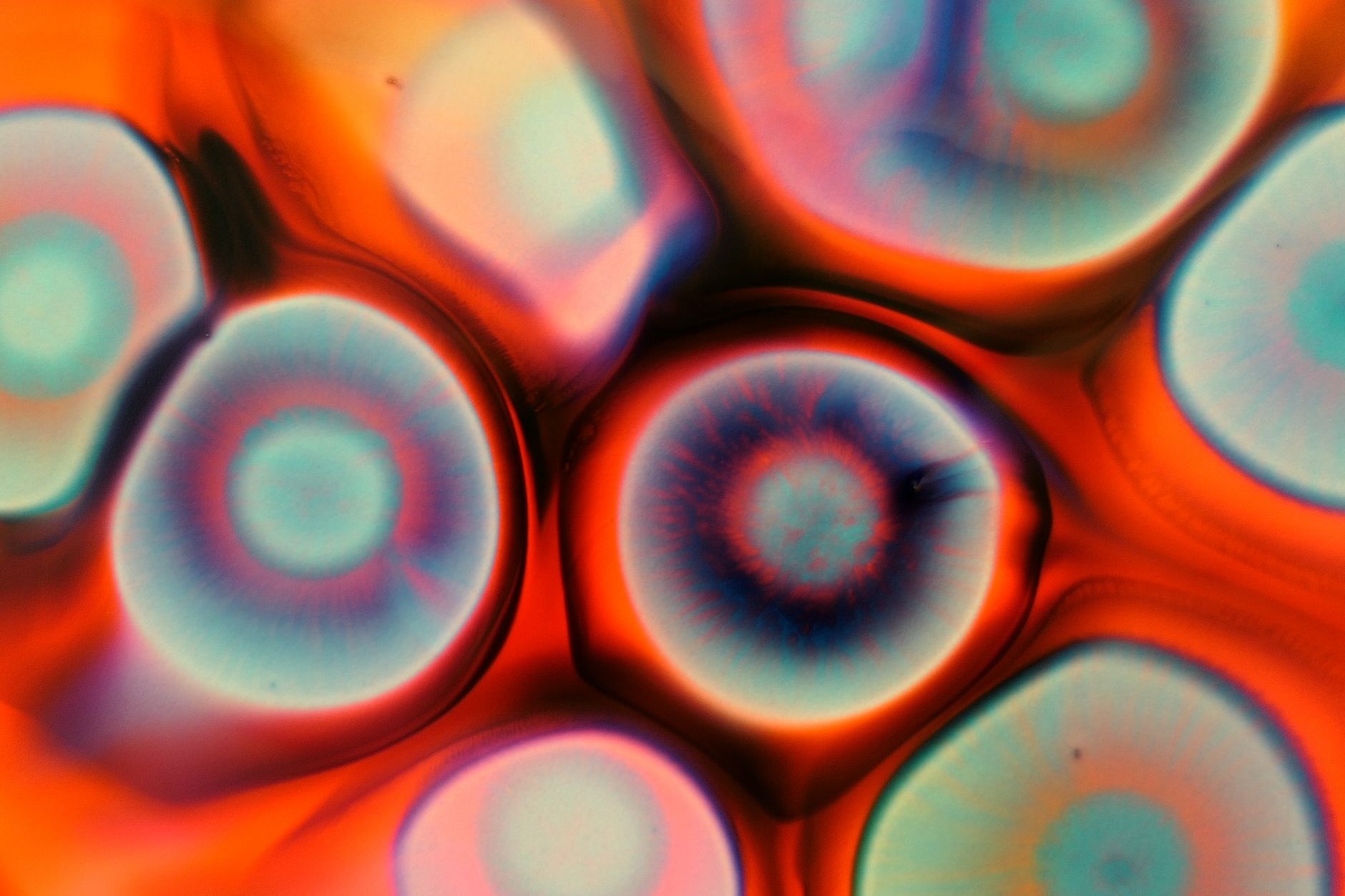 colorful texture and bubbles