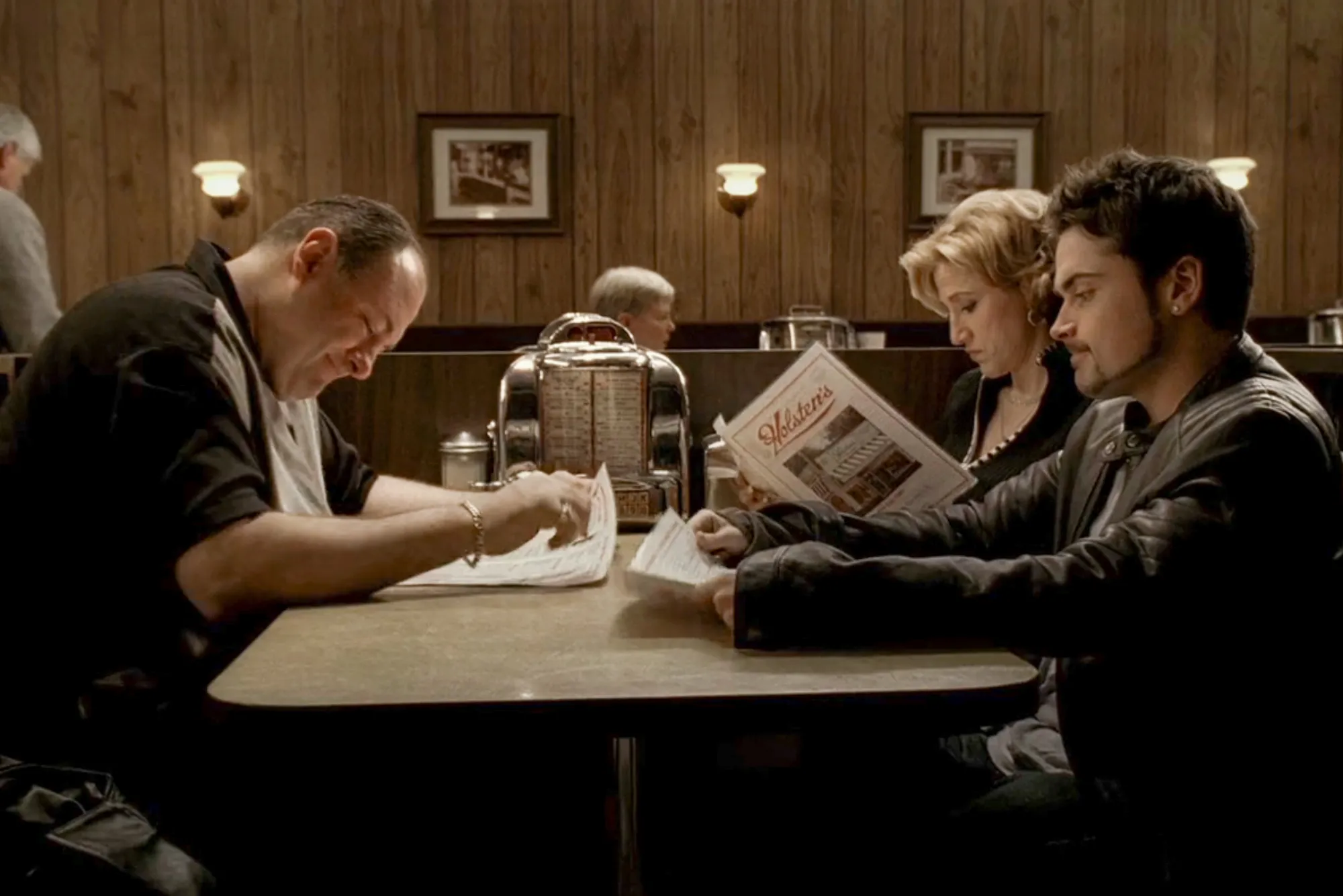 The Sopranos last scene in diner